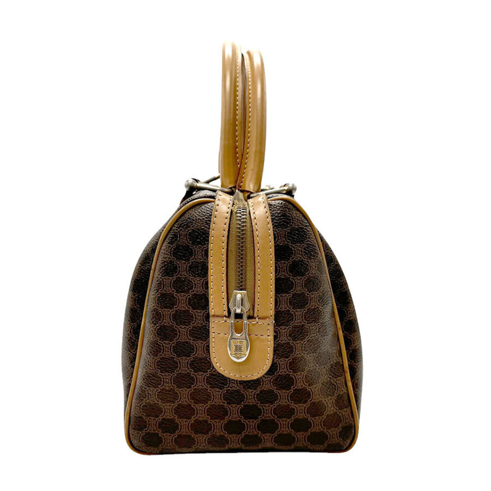 Celine brown Macadam handbag canvas coated